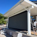 Outdoor Motorized Roller Shades on Spur Valley Rd in Goleta, CA